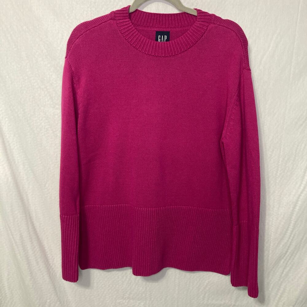 Gap Women's Size Small Pink Crewneck Knit Sweater